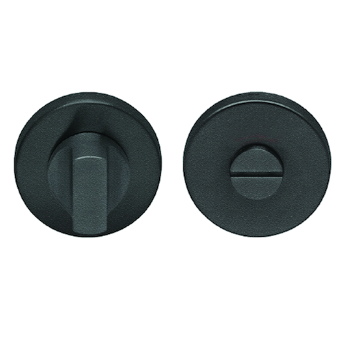 SLEUTELPLAAT ROND Qtec WC - Ø52x11mm - zwart struct - dd37-45mm - oc pvc Productafbeelding BIGPIC L