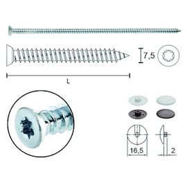 KOZIJNSCHROEF greenteQ T30 7,5x252mm - VK - verzinkt Productafbeelding